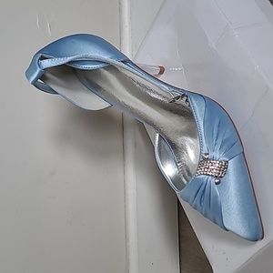 Babyblue wedding shoes